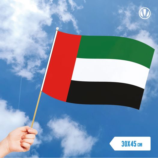 Zwaaivlag Verenigde Arabische Emiraten 30x45cm | Stof