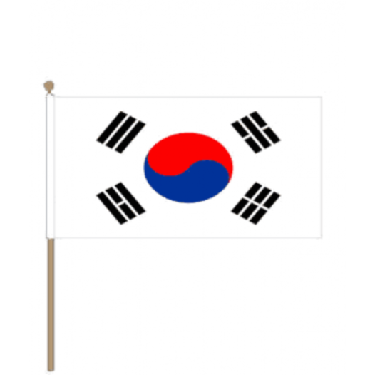 Zwaaivlag Zuid-Korea 15x22,5cm | Stof