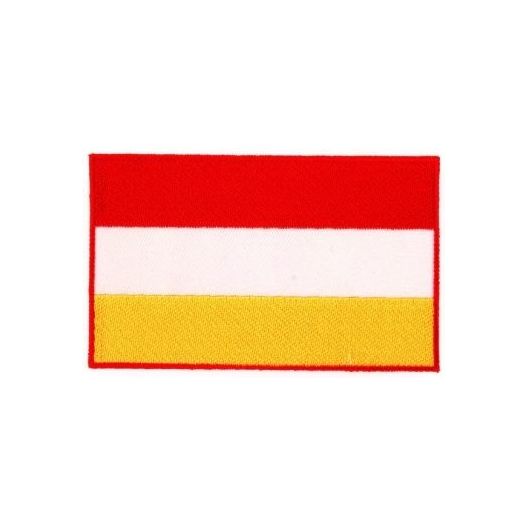 Applicatie Carnaval Oeteldonk vlag rood/wit/geel