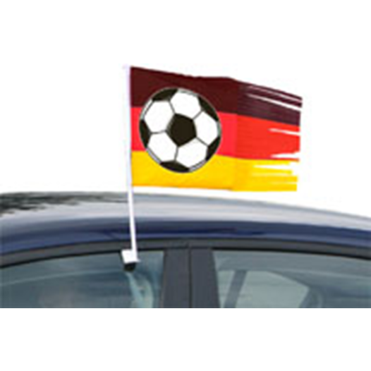 Autovlag Duitsland met voetbal