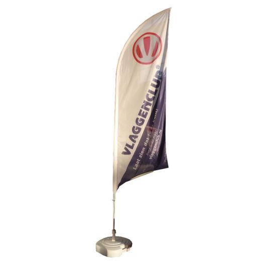 Beachflag XL - 430cm | Op maat bedrukken