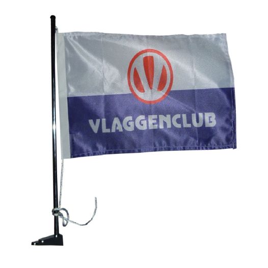 Vlaggenstok 50cm | compleet met dekbasis