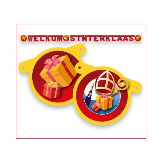 Letterslinger Welkom Sinterklaas - 2,10 meter