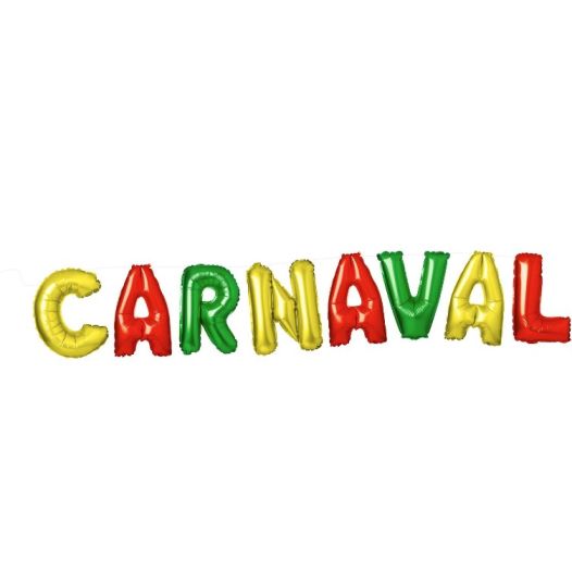 Folie ballonnen in letters Carnaval Limburg