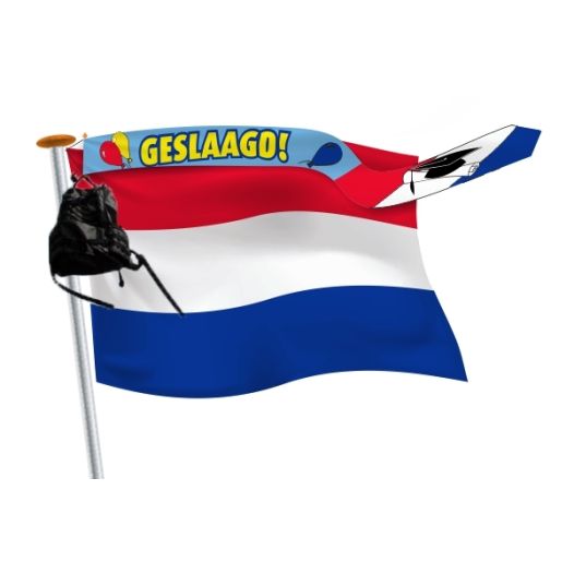 Geslaagd pakket | NL vlag + wimpel