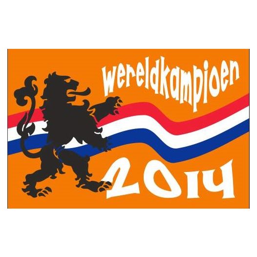 Kampioensvlag 2014 WK Oranje Kampioen 100x150cm