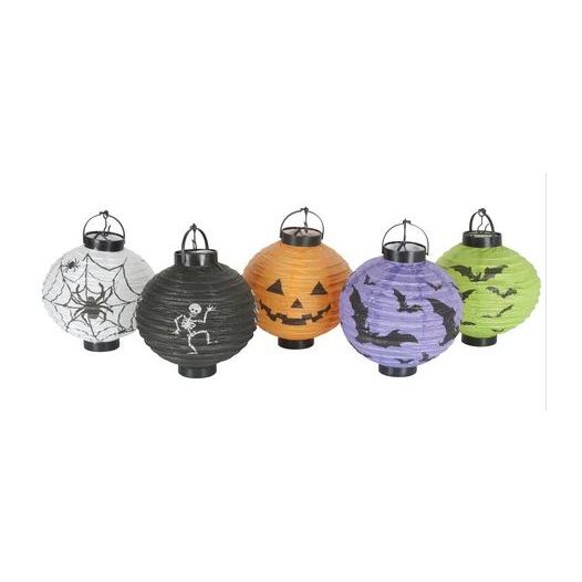 Halloween lampionnen - LED - 5 stuks