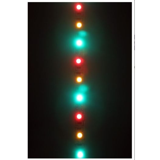 Ledstrip lichtdecoratie rood/geel/groen 5m 300 lamps.