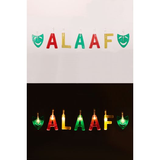 Letterslinger Alaaf met verlichting