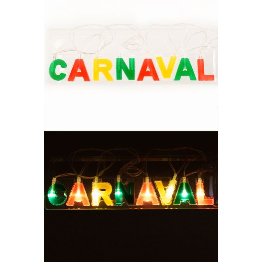 Letterslinger Carnaval met verlichting