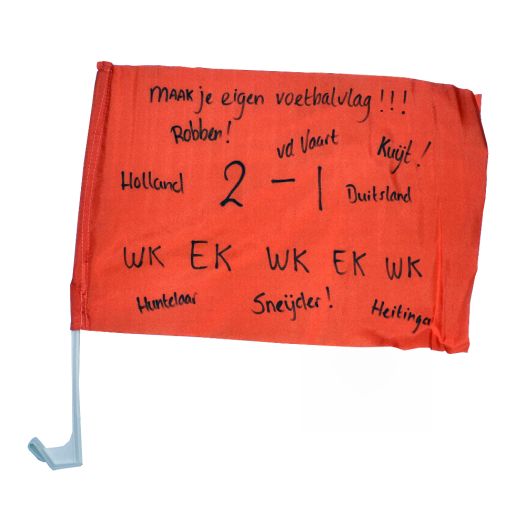 Maak je eigen oranje autovlag