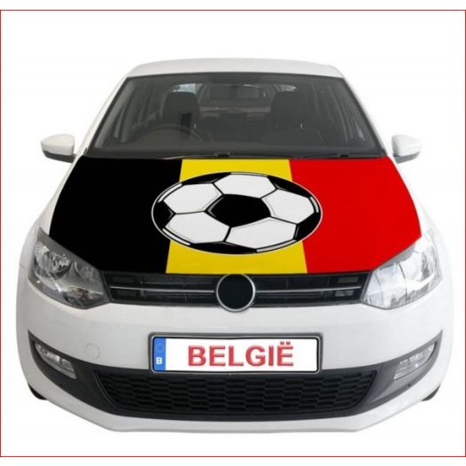 Belgische motorkap hoes met voetbal