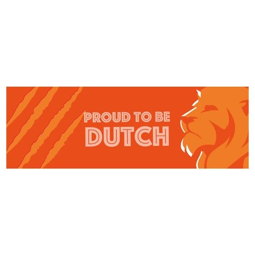 Oranje spandoek 74x220cm