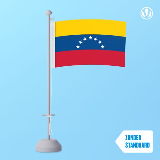 Tafelvlag Venezuela 7 sterren 10x15cm