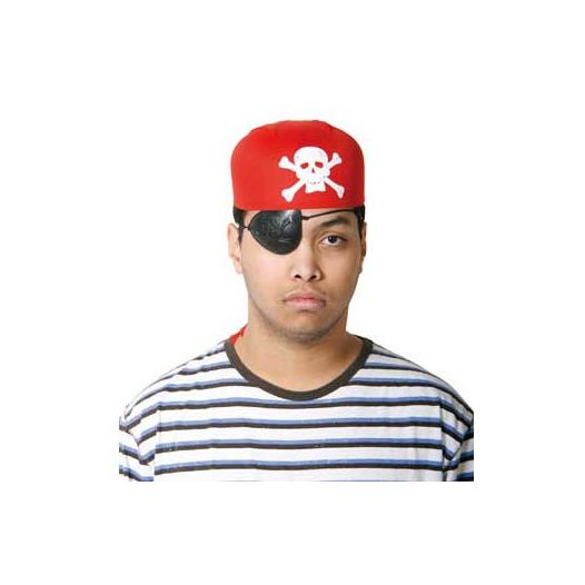 Piratenhoed rood Piratencap