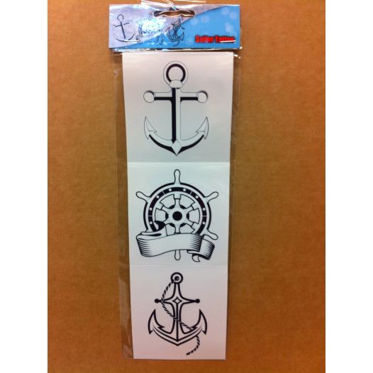 Tattoo Sailor Pirate 3 stuks