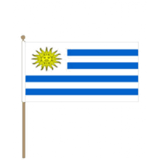 Zwaaivlag Uruguay 30x45cm | Stof