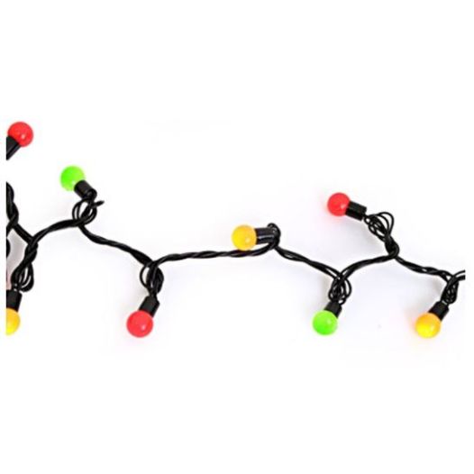 Lichtsnoer 50 lampjes rood/geel/groen - 6 meter