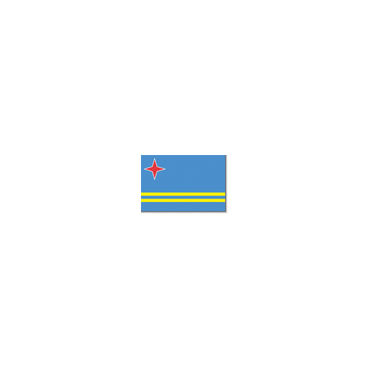 vlag Aruba 30x45cm