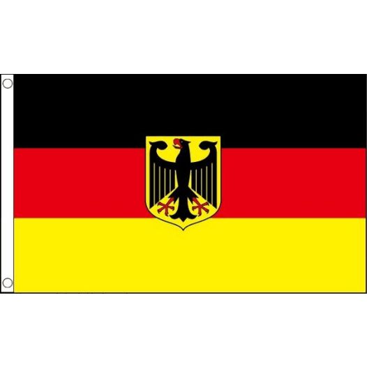 Vlag Duitsland met wapen 150x240cm | Best Value