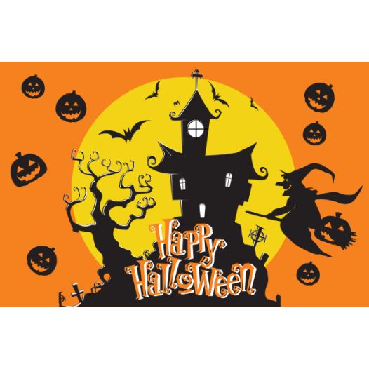 Halloween vlag Moonlight 150x225cm