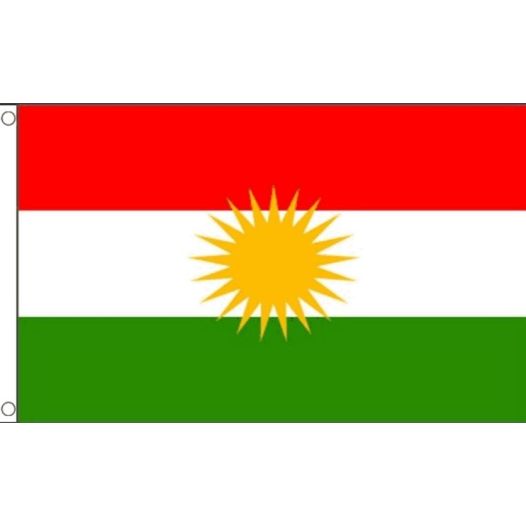 Vlag Koerdistan 60x90cm | Best value