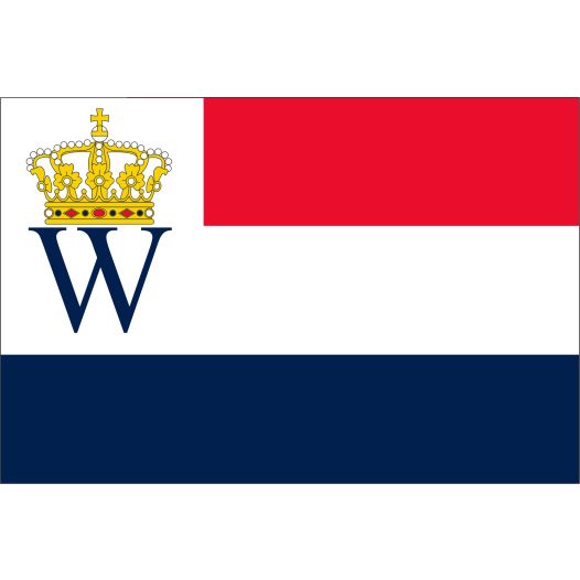 Vlag kroning Koning Willem IV en Maxima 100x150cm