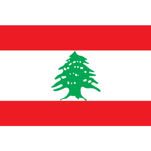 Vlag Libanon 150x225cm - Spunpoly