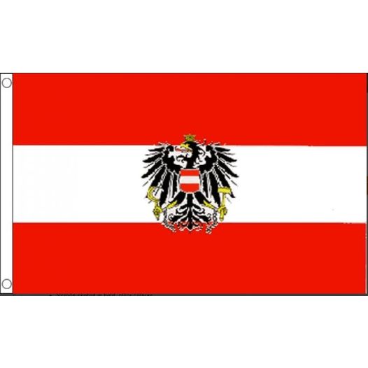 Vlag Oostenrijk met Wapen 150x240cm | Best Value