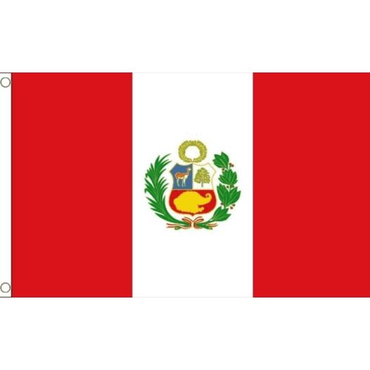 Vlag Peru met wapen 60x90cm | Best value