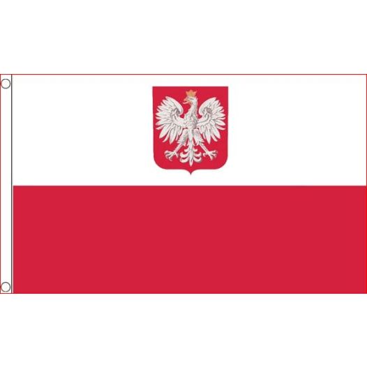 Vlag Polen met Wapen 60x90cm | Best Value