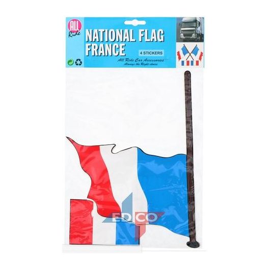 Stickers Franse vlag | 4 stuks (2 varianten)