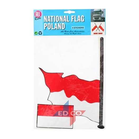 Stickers Poolse vlag | 4 stuks (2 varianten)