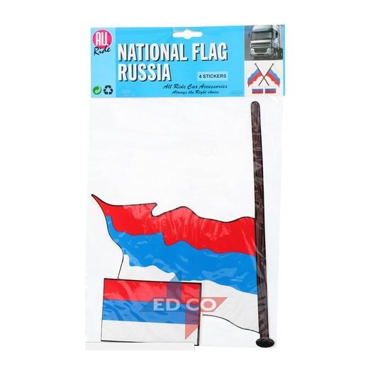 Stickers Russische vlag | 4 stuks (2 varianten)