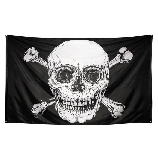 Piratenvlag Skull Doodshoofd XXL 200x300cm