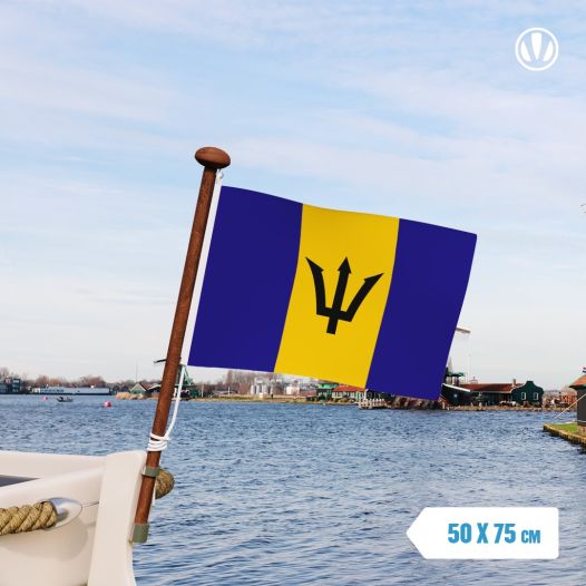 Vlag Barbados 50x75cm