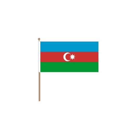 Zwaaivlag Azerbeidzjan 30x45cm | stof