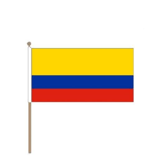 Zwaaivlag Colombia 15x22,5cm | stof