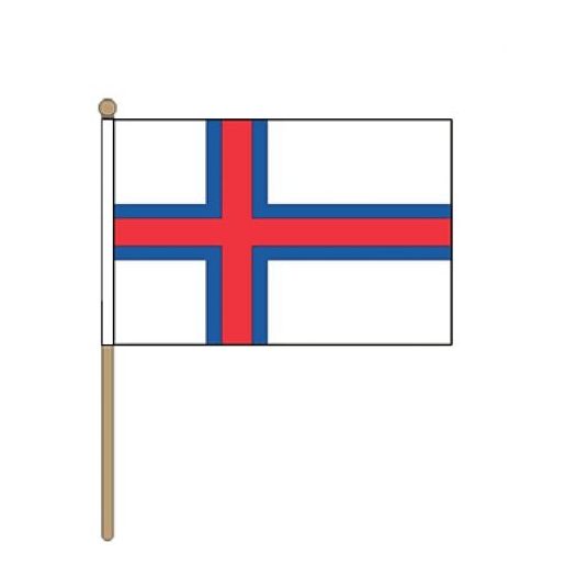 Zwaaivlag Faeroer Eilanden 30x45cm | stof