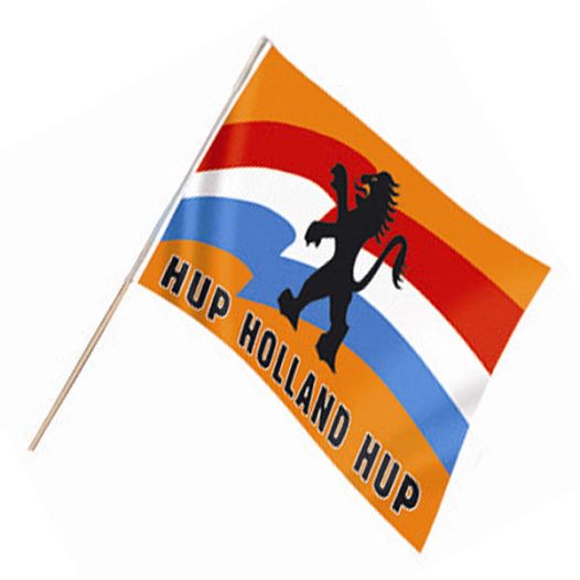 Zwaaivlag Hup Holland Hup 30x45cm