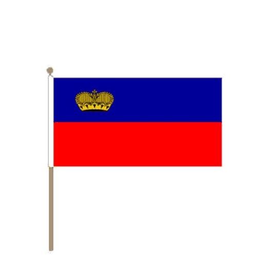 Zwaaivlag Liechtenstein 30x45cm | stof