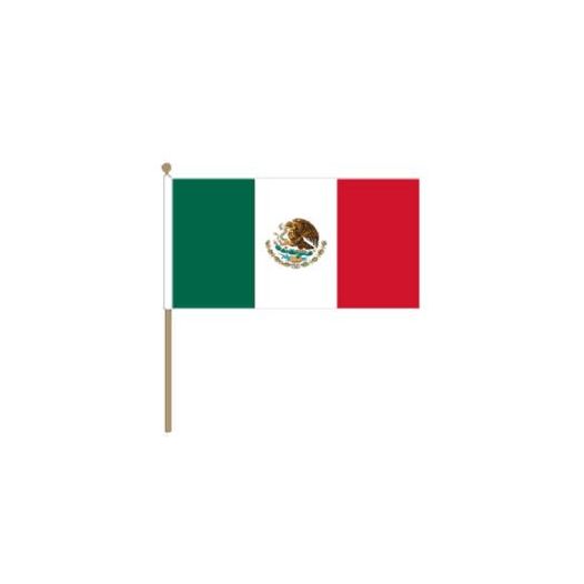 Zwaaivlag Mexico 30x45cm | stof