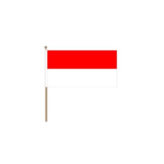 Zwaaivlag Monaco 30x45cm | stof