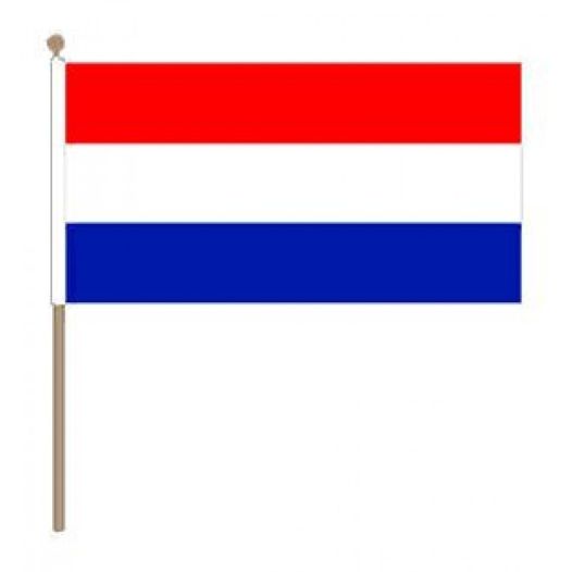 Zwaaivlag Nederland 30x45cm, stoklengte 60cm