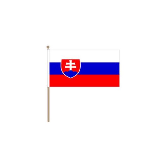 Zwaaivlag Slowakije 30x45cm | stof