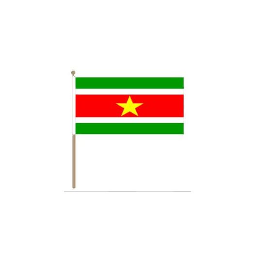 Zwaaivlag Suriname 30x45cm | stof