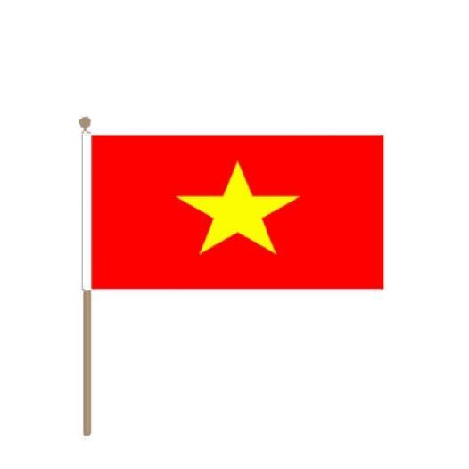 Zwaaivlag Vietnam 30x45cm | stof